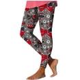 thumbnail image 3 of TaTaai Women Casual Rugby Random Print Yoga Leggings Skinny Fit Stretchy Material Ladies Gym Exercise Daily Commute Wear Non-See-Through Machine Washable Stylish Comfortable Pants Gift, 3 of 5