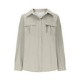 thumbnail image 6 of VEKDONE Sunshirts for Women Long Sleeve UPF 50 UV Protection Button Down Shirt Quick Dry Cool Vacation Safari Hiking Shirts, 6 of 9