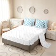 thumbnail image 4 of Manfei Retro Checkerboard Full Size Bedding Sets, Blue White Plaid Full Size Bed in a Bag, Reversible 7 Pieces, 4 of 6