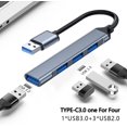 thumbnail image 3 of Hub USB 4 en 1 Adaptador multipuerto USB con 1 puerto USB 3.0 Hubs USB 3 puertos USB 2.0 para MacBook Pro, portátiles con Windows y otros dispositivos con interfaz USB, 3 of 5