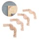 thumbnail image 5 of GOOHOCHY 4 apliques de madera decorativos de madera tallada, largos, para cama, puerta, armario, tocador, decoración de armario, 10 x 10 cm., 5 of 8