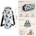 thumbnail image 5 of HUIACONG Striped Dachshund 4 Piece Kids School Backpack 17 Inch, Includes Lunch Bag, Pencil Case & Water Bottle Sleeve, Breathable Back Panel, for Ages 6-9, Elementary, 5 of 7
