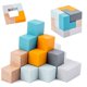 thumbnail image 1 of Juego portátil para viajes, caja de hierro, juguetes educativos de madera para educación temprana, bloques de rompecabezas 3d (cubo de Rubik), 1 of 2