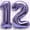 Purple, variant on Number Balloon 10 Purple 16" - Metallic Mylar Foil Balloons Number 10 for 10th Happy Birthday Party, Anniversary, Graduation - Air Inflatable Only