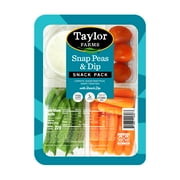 Freshness Guaranteed Snap Peas & Dip Snack, 7.5 oz Tray