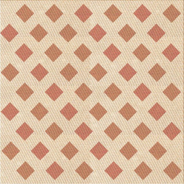 Ahgly Company Machine Washable Indoor Square Transitional Construction Cone Orange Area Rugs, 6' Square