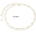 thumbnail image 6 of Bohemian Fake Pearl Bikini Body Chain for Women,Adjustable Waterproof Belly Waist Layered Cubic Zirconia Swimsuits Beach Chains Summer Festival Mermaid Party Accessories (Style-B), 6 of 6
