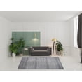 thumbnail image 6 of HomeRoots 513859 9 x 12 ft. Silver Wool Striped Hand Knotted Rectangle Area Rug, 6 of 8