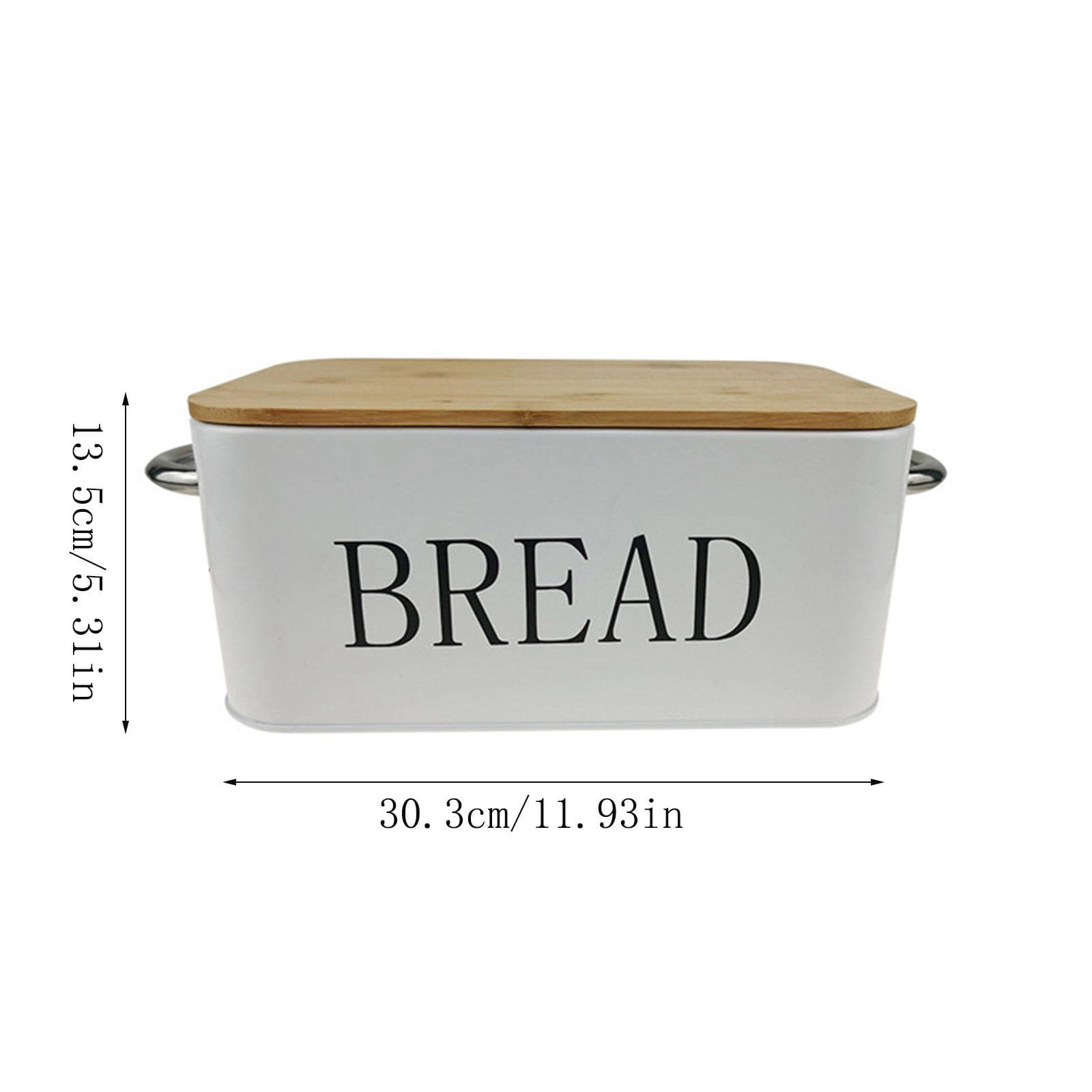 Metal Bread Box,Modern Iron Bread Box,High Capacity Breadbox with Bamboo Cutting Board Lid,Bread Storage Container for Kitchen Counter,Vintage Kitchen Decor Breadbox