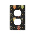 thumbnail image 3 of Switch Panel Switch Decoration 2.76x4.53x0.28 Inches Duplex Outlets Switch Plate Wall Plates Living Room Kitchen Bedroom Study Switches Cartoon Colorful Owl, 3 of 8