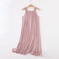thumbnail image 2 of cfhntfmh Tank Nightgown for Women Sleeveless Soft Stretchy Strap T-Shirts Dress Nightwear Square Neck Flowy Midi Nightshirts, 2 of 5