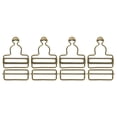 thumbnail image 1 of Unique Bargains Overall Buckles 4 Sets Metal Suspender Replacement Buckles 45mm Bronze Tone, 1 of 6