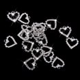 thumbnail image 6 of Segolike 20pcs Rhinestone Crystal Heart Charm Pendants For Necklaces Jewelry, 6 of 8