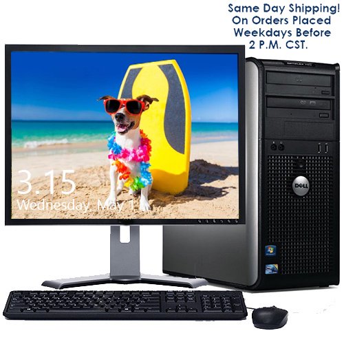Dell Desktop Computer Bundle with Intel Core 2 Duo 4GB 160GB DVD 300