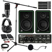 Steinberg UR22MKII Dual-Channel Audio Interface Recording Pack with Mackie CR3-X 3" Creative Reference Multimedia Monitors