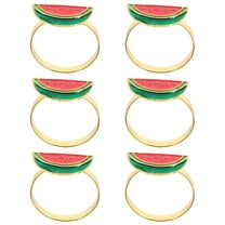 FRCOLOR 6Pcs Napkin Ring Watermelon Napkin Buckles Dinner Napkin Holder Tableware Decoration
