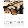 thumbnail image 6 of Joopin Vintage Women Butterfly Sunglasses Designer Square Sun Glasses Shades, 6 of 6