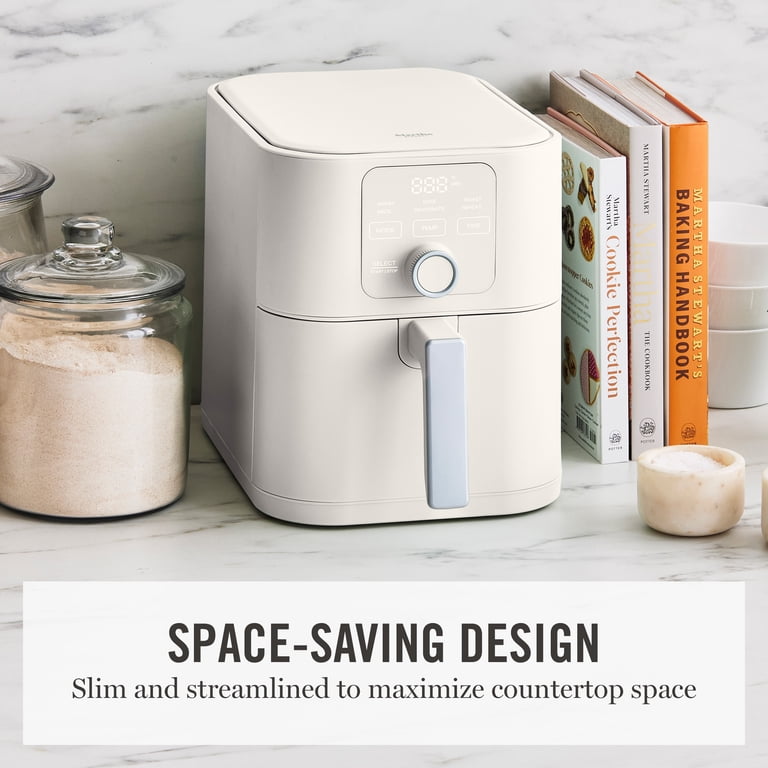 Martha Stewart 6 Qt Slim Air Fryer, 6-in-1, Linen Cream photo 5