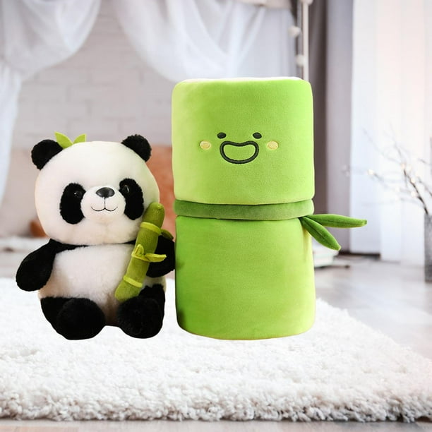 Panda de peluche de dibujos animados juguetes decoración de dormitorio para adultos niñas 25 cm estilo B perfke Muñeco de peluche de oso panda