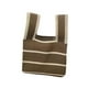 thumbnail image 4 of Bolso tote a rayas para mujer, 20 cm x 35 cm, elegante, informal, portátil, de poliéster, tejido de punto Marrón jinwen Bolsos de mujer, 4 of 8