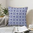 thumbnail image 6 of Kll Blue And White Porcelain Chinaware Decorative Throw Pillow Covers Velvet Soft For Couch Sofa Bedroom Living Room Outdoor -16"X16", 6 of 8