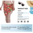 thumbnail image 4 of Wukai X-mas and New Year Women’s Short Sarongs Beach Wrap Bikini Bottom Short Skirt Chiffon Scarf for Swimwear, 4 of 4