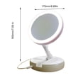 thumbnail image 2 of Clearance sale Makeup Mirror LED Mirror Table Desktop Countertop Bright Adjustable Recharge Batteries Mirror With Storage Box, 2 of 12