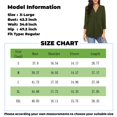 thumbnail image 3 of Basic T Shirts for Women Summer Temperament Chiffon Women's Loose V-neck Three-quarter Sleeve Solid Color Shirt Top, 3 of 7