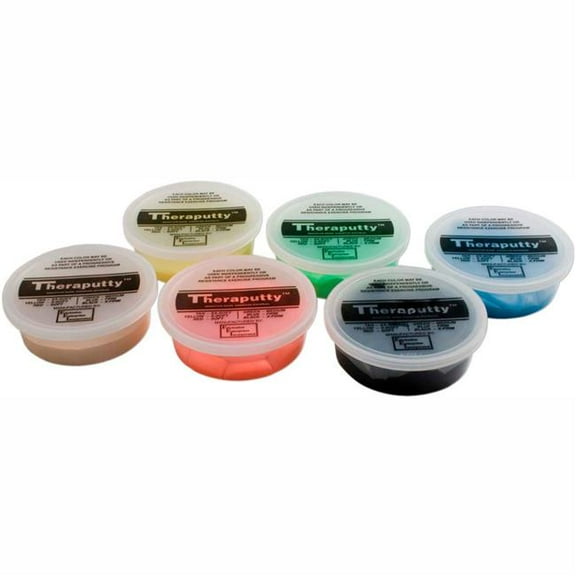 Fabrication B2177052 Thera-Putty Plus protective Exercise Putty - 6 oz - Set of 6