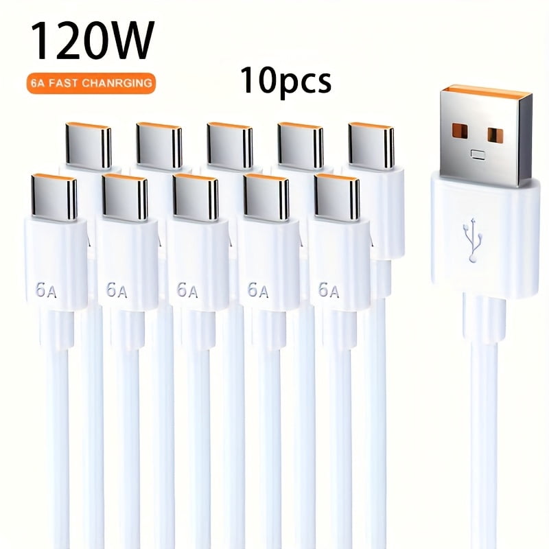 10 6A USB Type C fast charging data cables, suitable for Huawei Mate 40 50 phones, USB-C cable