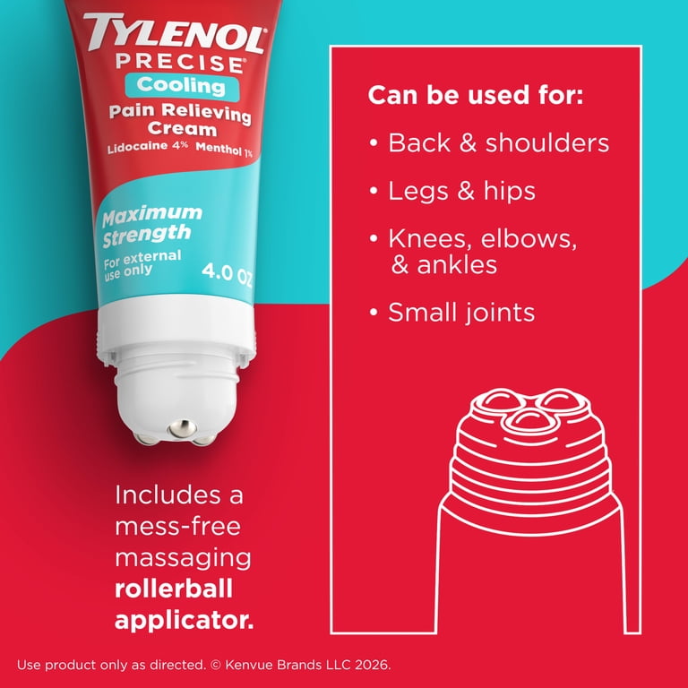 Tylenol Precise Cooling Pain Relief Cream, Lidocaine photo 5