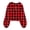 Buffalo Plaid, variant on Girls Fuzzy Hoodie Fleece Sweaters Button Pullover Sherpa Jacket Tops for Kids 6-13Y