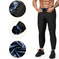 thumbnail image 1 of Pantalones de fitness de cintura Body Shaper Adelgazamiento Leggings térmicos Hombres calientes para gimnasio Deporte Yoga Ejercicio de o XL Soledad Pantalones de sauna de fitness, 1 of 10