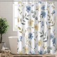 thumbnail image 2 of Extra Long Shower Curtains,72"x84" Wild Plant Floral Shower Curtain with Hooks for Bathroom,Modern Bathroom Curtain,Water Repellent Polyester Fabric Bath Curtain for Bathroom Decor, 2 of 6