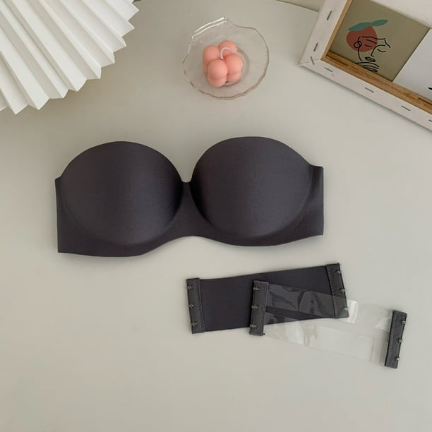 Sujetador Sexy sin tirantes para mujer, ropa interior Invisible, Push Up, sin costuras, sólido, sin tirantes, Bralette, lencería