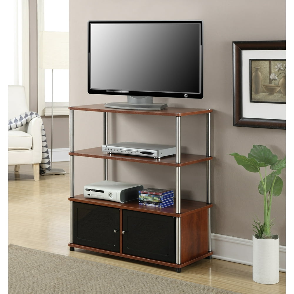 Convenience Concepts Designs2Go Highboy TV Stand, Cherry