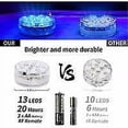 thumbnail image 3 of 1 Piece Submersible Led Lights With , Rf Remote Control, Ip68 Waterproof Underwater Led Pool Light, Battery Operated Pond Light For Bathtub, Shower, H, 3 of 4