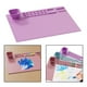 thumbnail image 4 of Alfombrilla de silicona para fundición de resina Alfombrillas de fundición de joyería de silicona lavable Alfombrilla artesanal de silicona con taza Violeta Baoblaze Almohadilla de silicona para manualidades., 4 of 7