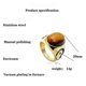 thumbnail image 2 of Mens Yin Ying Yang Tiger Eye Stone Stainless Steel Rings Size 7-13 Accessories Jewelry-Silver-9-Product code 4767 Silver 9, 2 of 4
