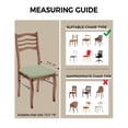 thumbnail image 3 of Sage Green Chair Seat Covers for Dining Room Stretch Chair Seat Covers Set of 4, Farmhouse Sage Green Decor Chair Seat Protector Cushion Slipcovers for Kitchen Restaurant Office, 3 of 6