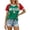 ZB Multicolour, variant on Women's Mexico Letter Print Top V Neck Short Sleeve Distressed Heart Graphic T Shirt Retro Athleisure Summer Trendy Tee