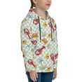 thumbnail image 3 of Daiia Lobster Sea Shell for Boys Fashion Hoodies & Sweatshirts with Kangaroo Pocket,Hooded Sweatshirt for Kid, Breathable& Moisture Wicking-X-Large, 3 of 6