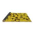 thumbnail image 2 of Ahgly Company Indoor Rectangle Abstract Yellow Modern Area Rugs, 4' x 6', 2 of 4