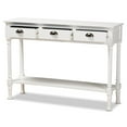 thumbnail image 3 of Baxton Studio Garvey Modern Metal Console Table, Drawer Included, White, 3 of 9