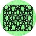 thumbnail image 1 of Ahgly Company Indoor Round Oriental Emerald Green Traditional Area Rugs, 7' Round, 1 of 4