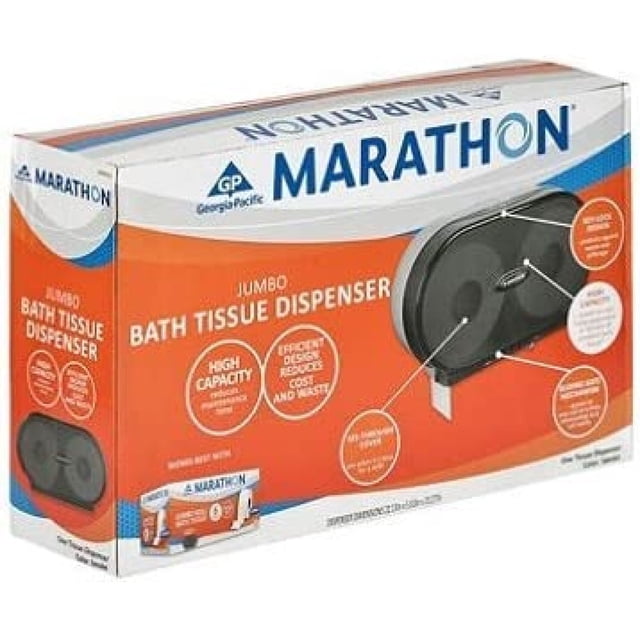 Marathon Jumbo Double Roll Toilet Paper Dispenser