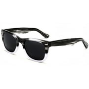 Verona Polarized Sunglasses Black White - Black