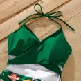 thumbnail image 5 of PatPat Family Matching Swimsuits Pineapple Pattern Halter One-Piece Swimsuit and Floral Drawstring Swim Trunks, Green, Mom L, 5 of 10