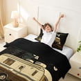 thumbnail image 3 of Catabedysis Wild Camping Twin Duvet Cover,Night Camper Print Twin Bedding For Boys,Multicolor,Black Reversible,2 Pieces,1 Duvet Cover and 1 Pillowcase, 3 of 6