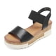 thumbnail image 1 of Sandalias DREAM PAIRS REED-2 Negras con Plataforma y Cuña para Mujer, 1 of 6